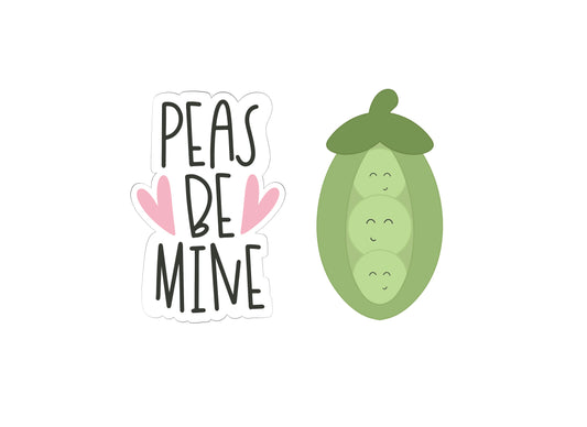 Peas Be Mine Valentine's Set Cookie Cutters