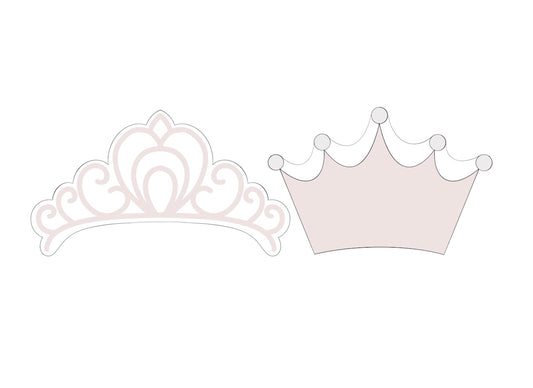 Princess Crown 1 or 2 Cookie Cutters