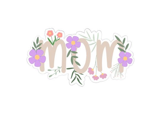 Super Floral Mom Plaque Cookie Cutter
