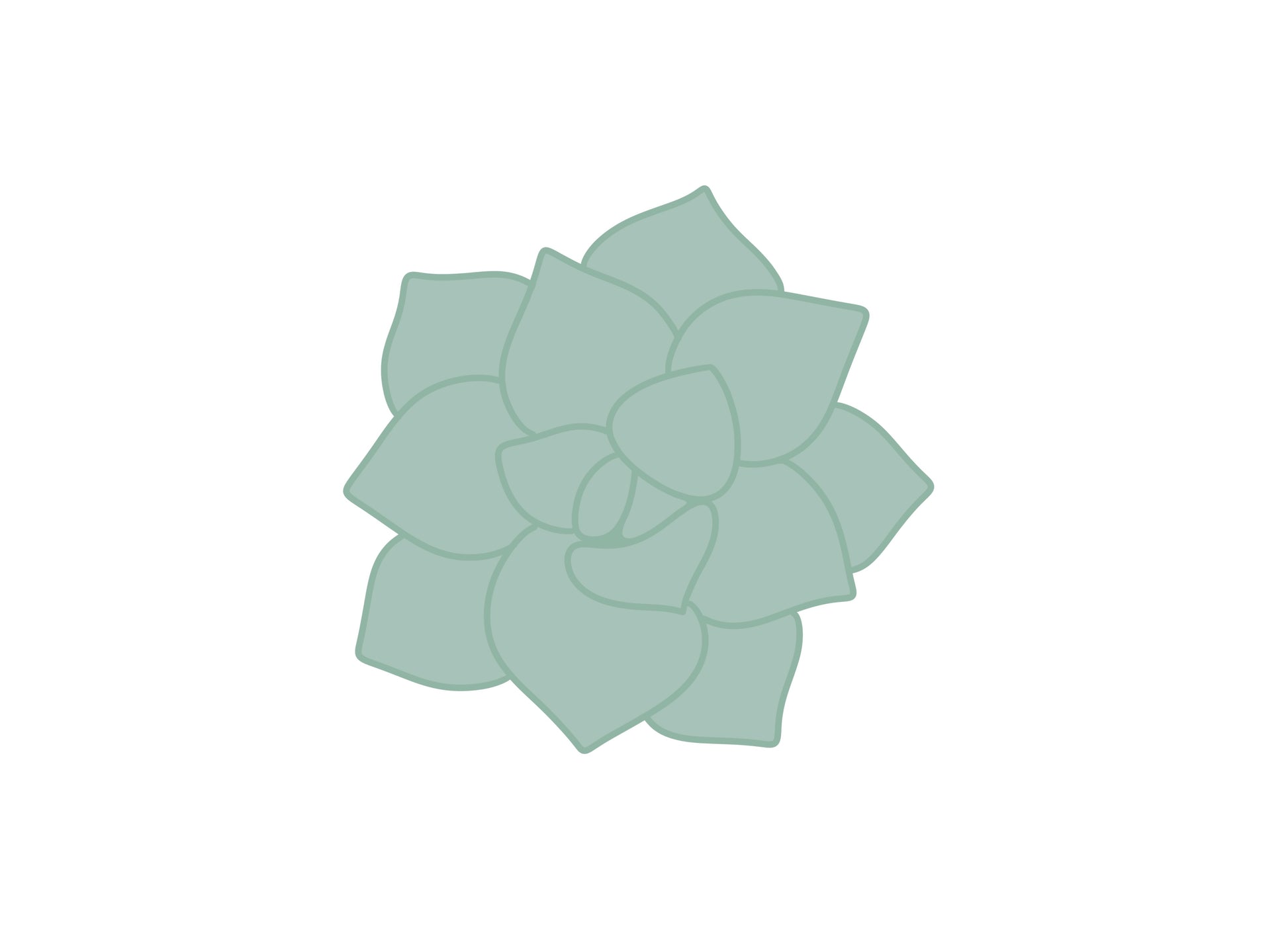 succulent cookie cutter Succulent Cookie Cutter – Maisonscustomcutters
