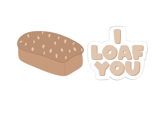 I Loaf You Valentine's Set Cookie Cutters