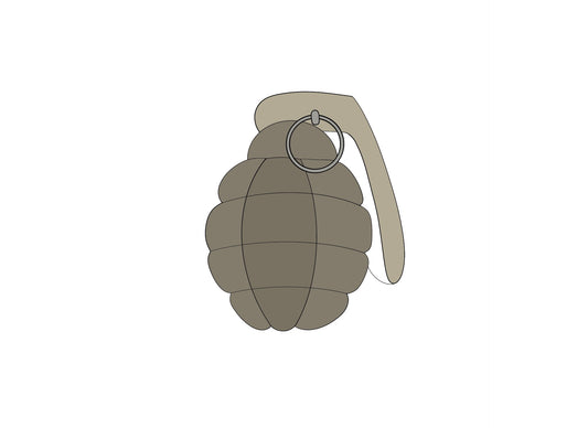 Grenade Cookie Cutter