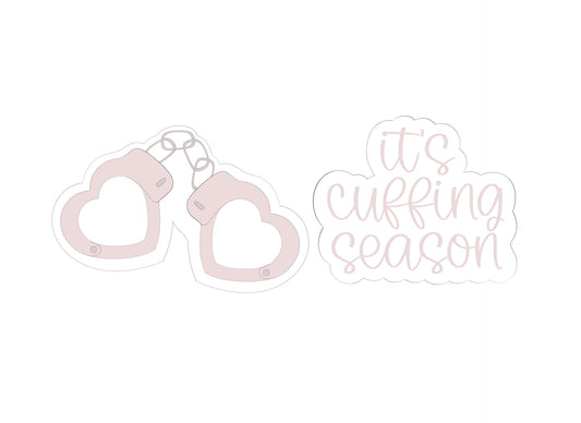 It's Cuffing Season Valentine's Plaque Cookie Cutters