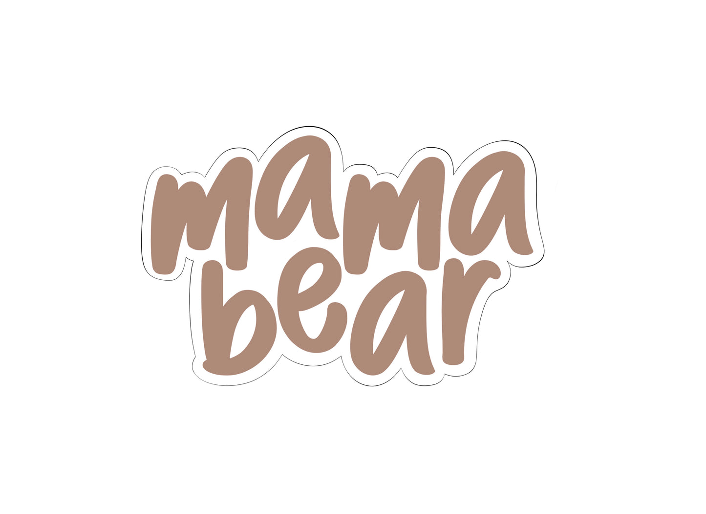 Mama Bear Cookie Cutter