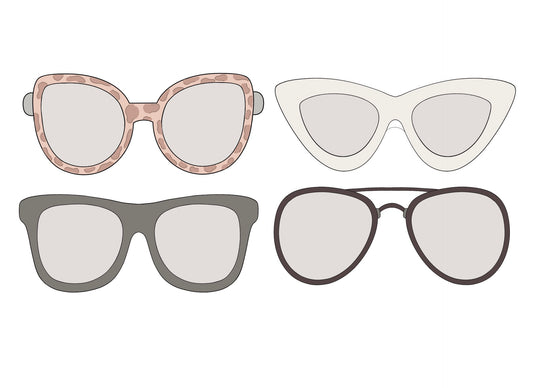 Sunglasses 1, 2, 3, or 4 Cookie Cutters