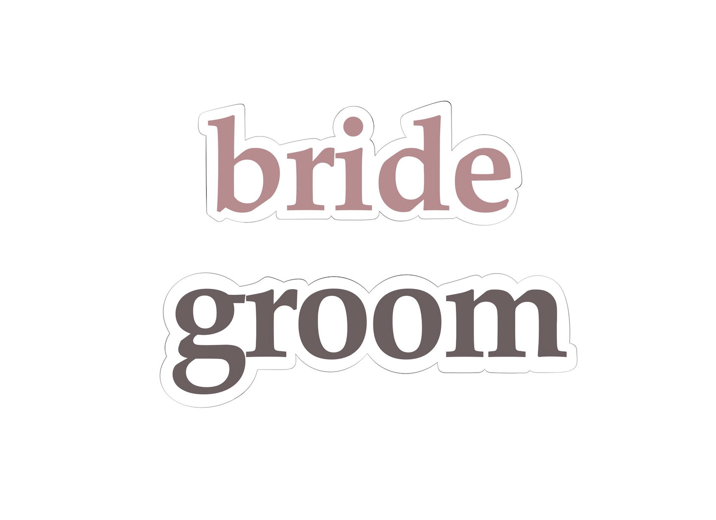 Bride and Groom Cookie Cutters