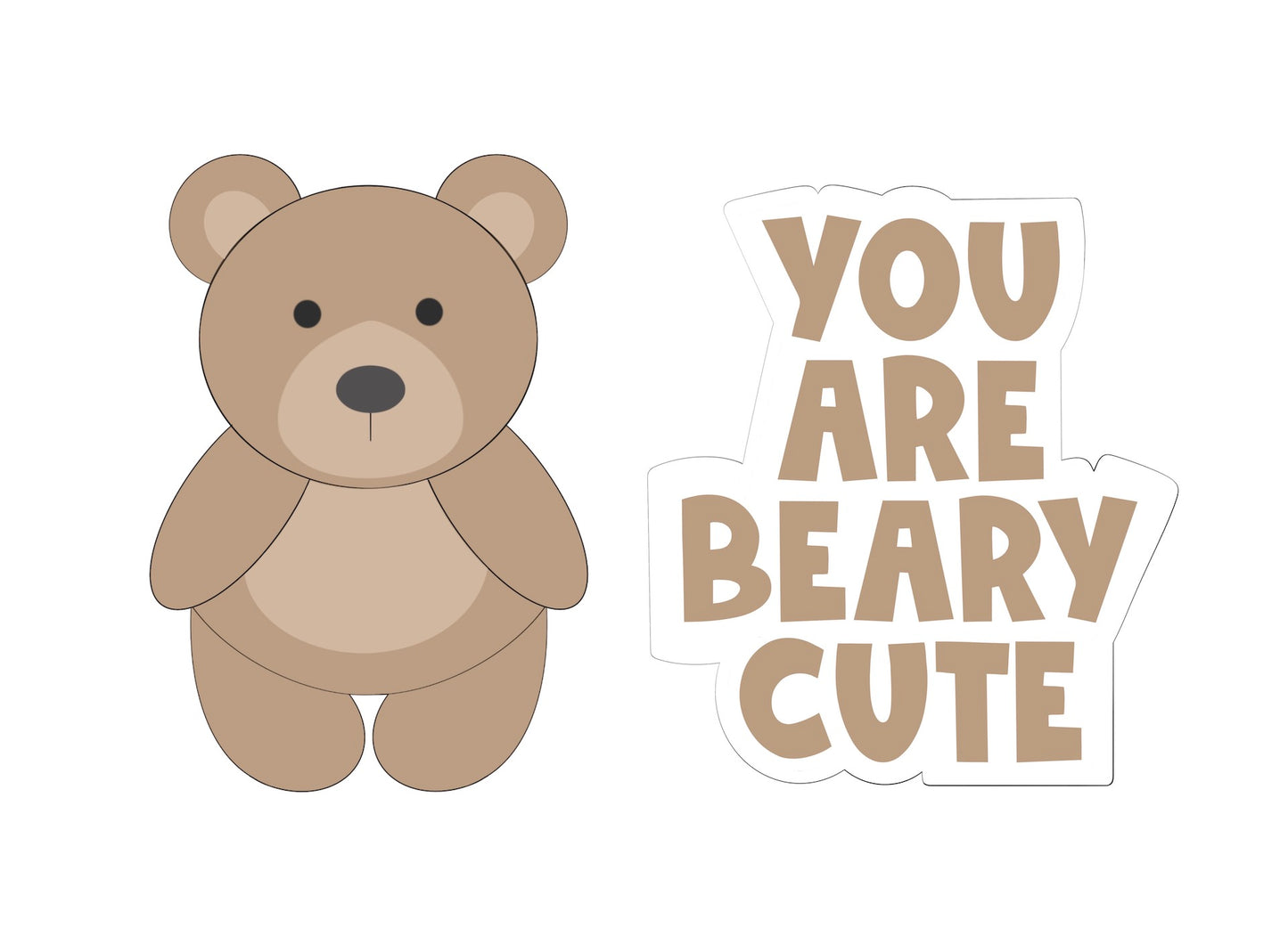 You Are Beary Cute Valentine's Set Cookie Cutters