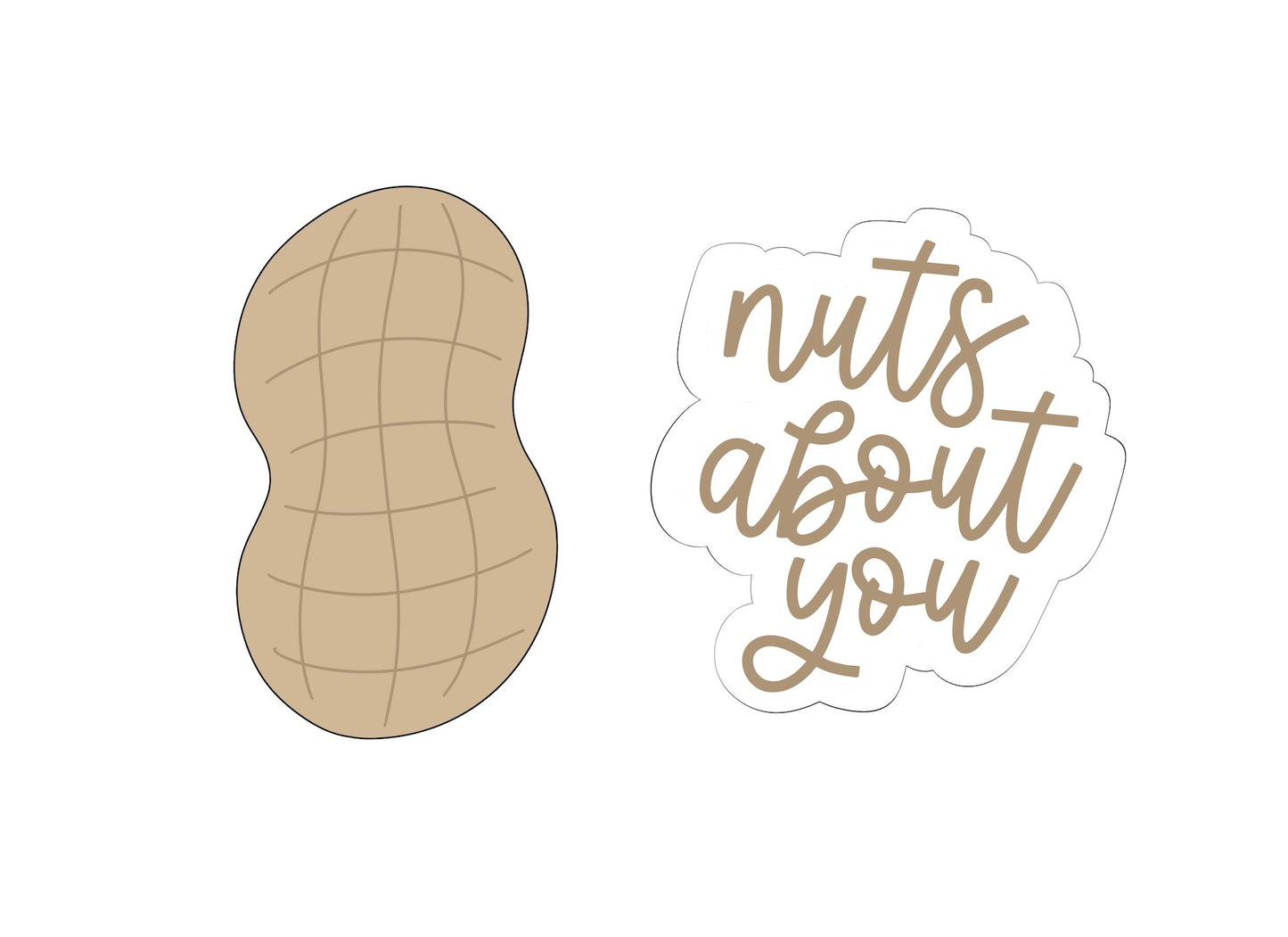 Nuts About You Valentine's Set Cookie Cutters