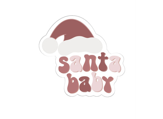 Santa Baby Plaque with Hat Cookie Cutter