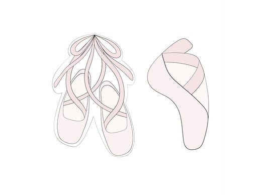 Ballet Slippers or Slipper Cookie Cutters