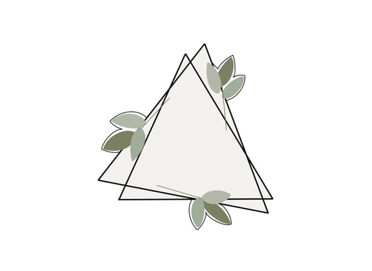 Double Triangle with Greenery Cookie Cutter