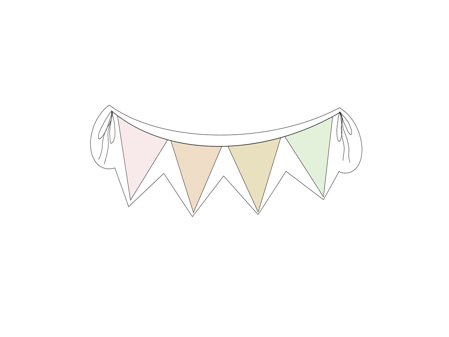 Triangle Banner Cookie Cutter