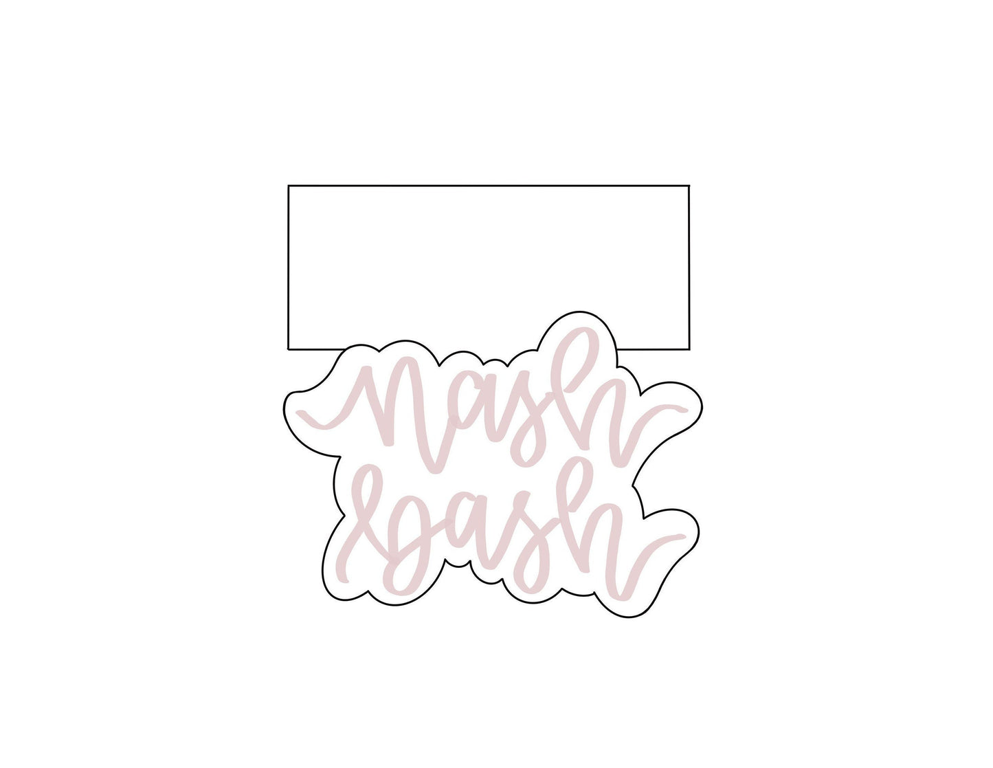 Nash Bash Plaque with or without Banner Cookie Cutters