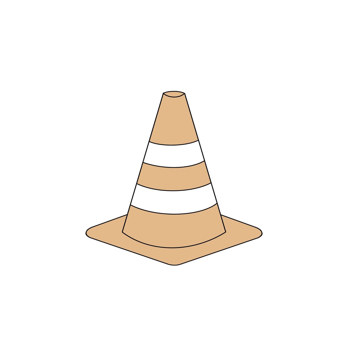 Construction Cone Cookie Cutter