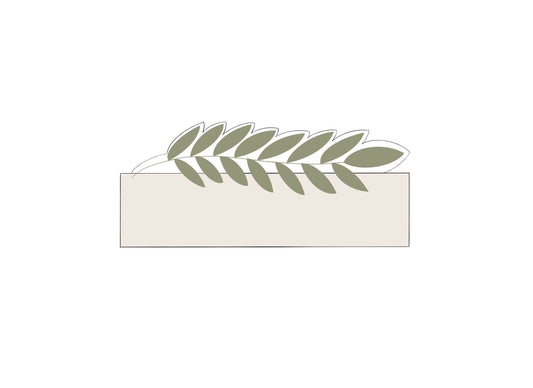 Long Leaf Name Plaque Cookie Cutter