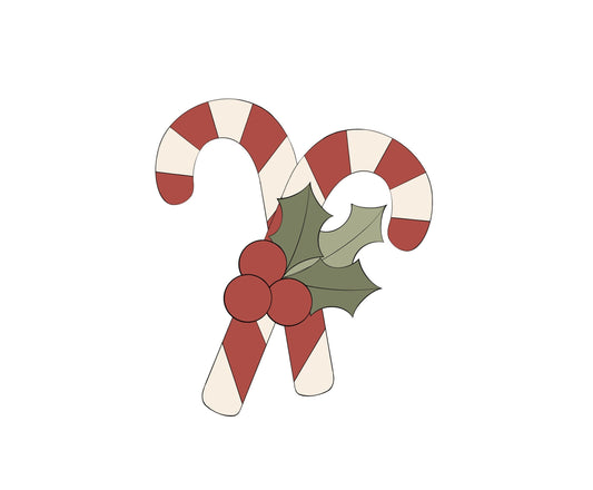 Double Candy Cane Cookie Cutter