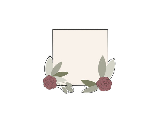 Floral/Leaf Square Cookie Cutter