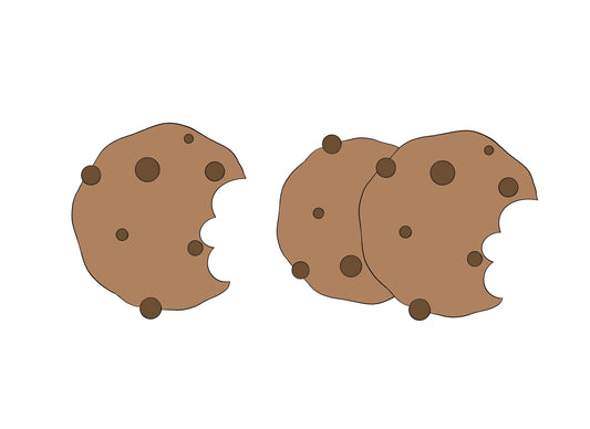 Chocolate Chip cookie or Double Chocolate Chip Cookies Cookie Cutters