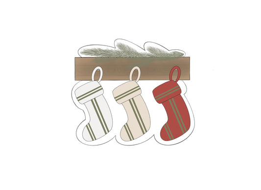 Hanging Stockings Cookie Cutter