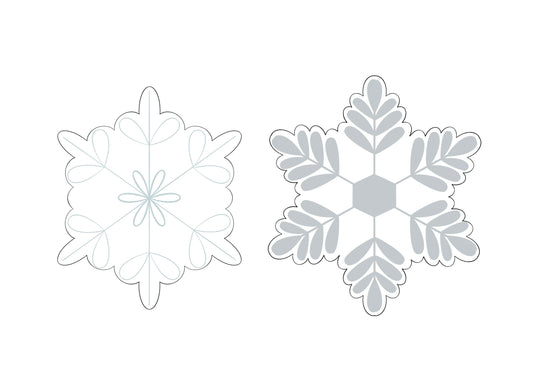 Snowflake 1 or 2 Cookie Cutters