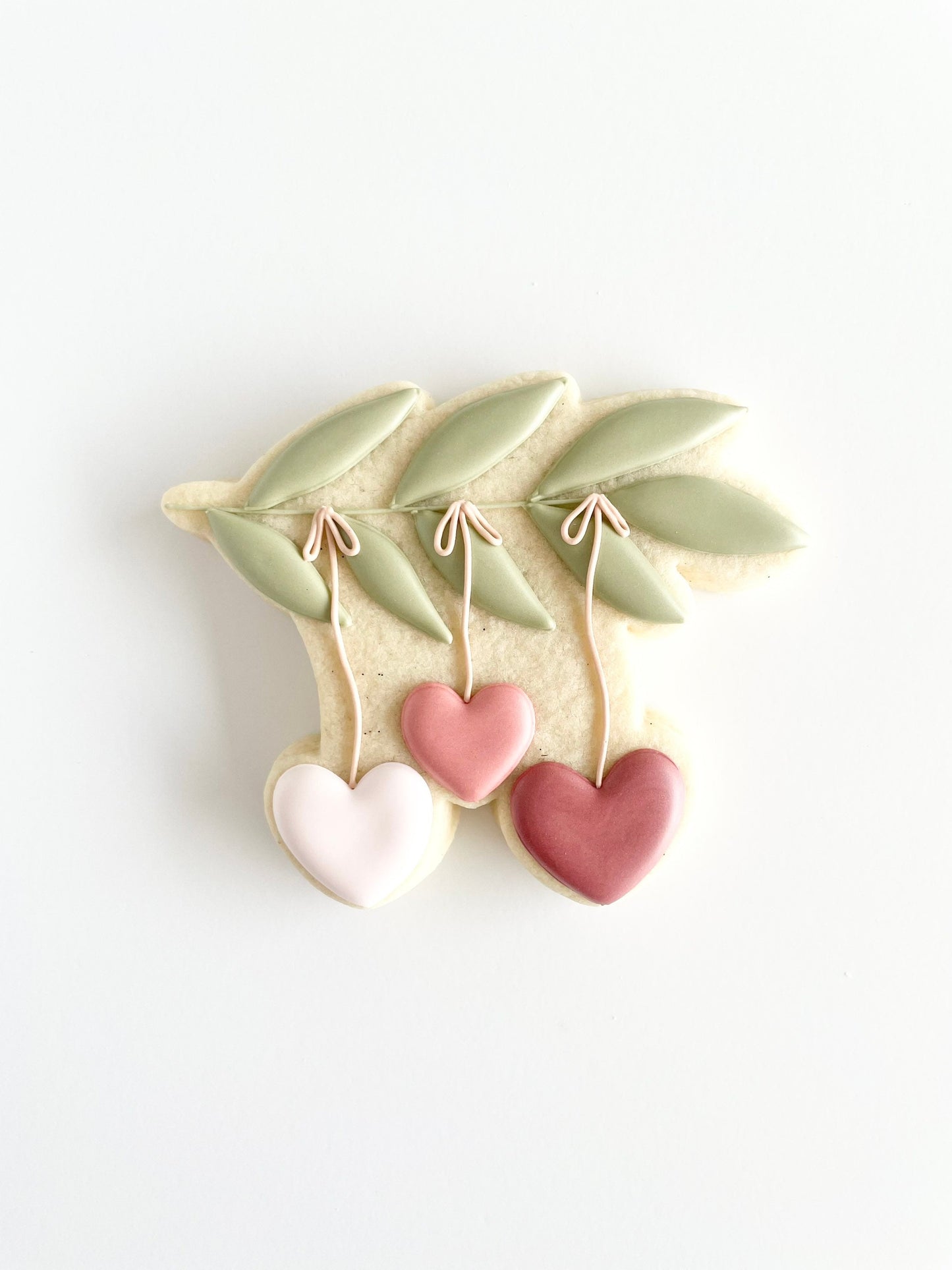Hanging Heart Greenery Branch Cookie Cutter