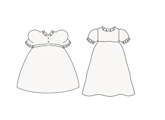 Baptism Dress 1 or 2 Cookie Cutters
