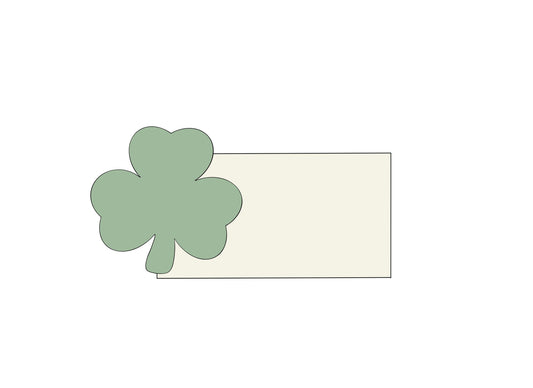 Shamrock Name Plaque Cookie Cutter