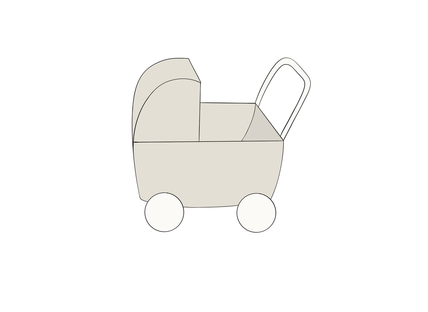 Baby Stroller 2 / Toy Stroller Cookie Cutter