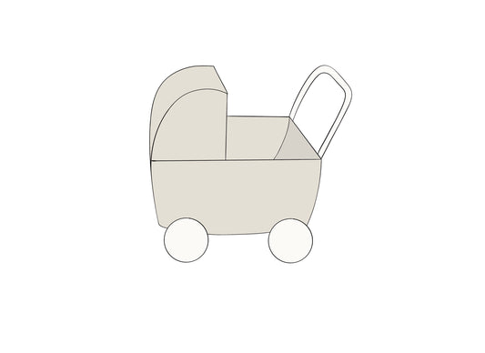 Baby Stroller 2 / Toy Stroller Cookie Cutter
