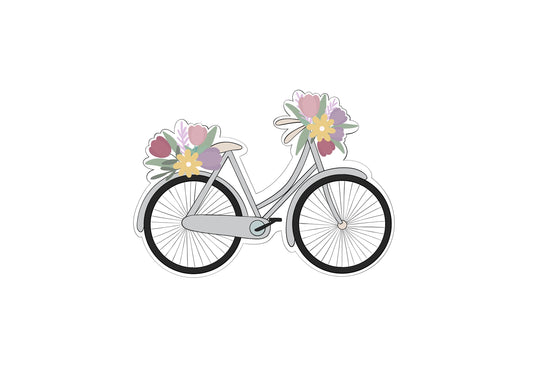 Floral Bicycle Cookie Cutter
